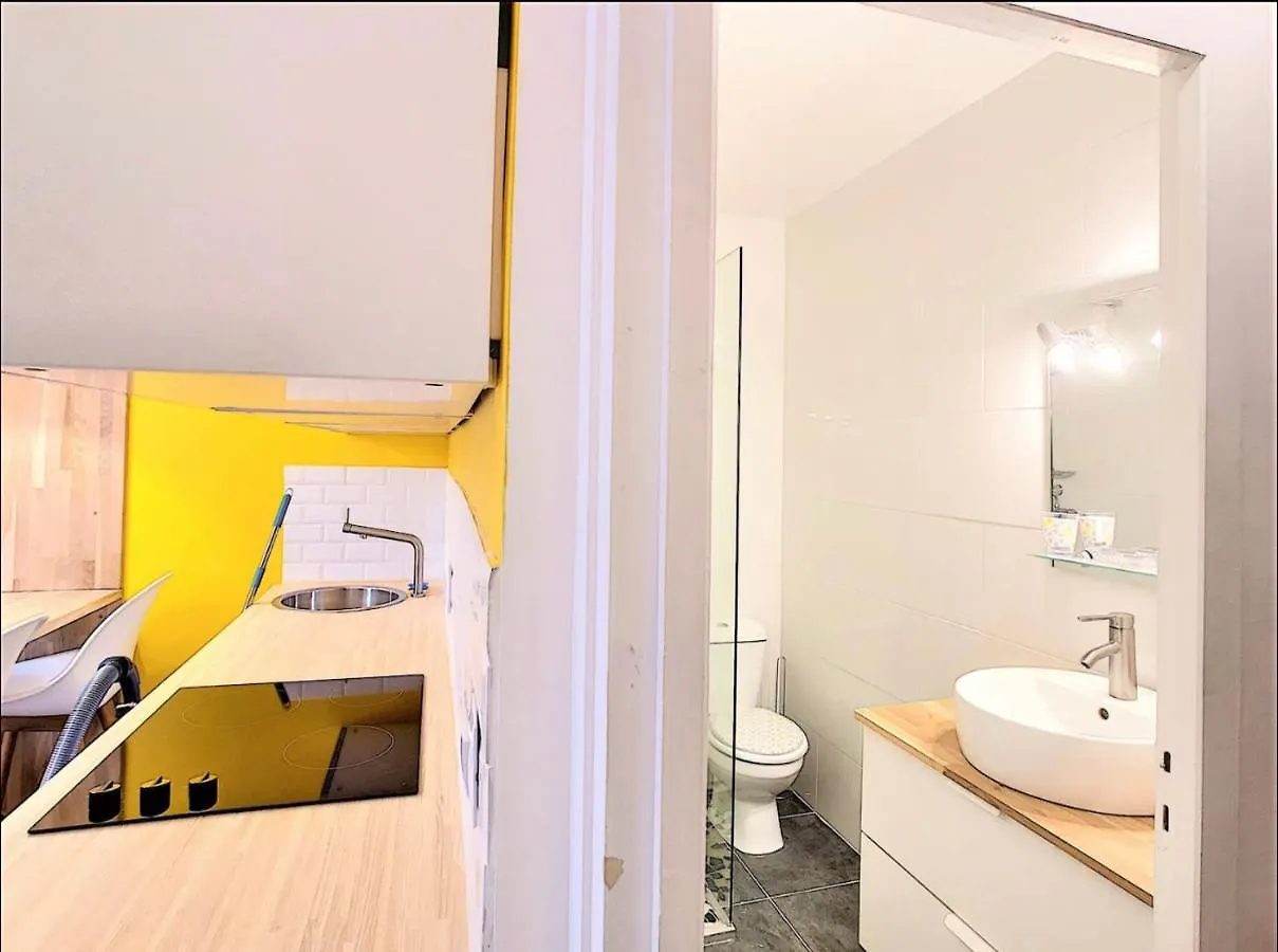 Centre Saint-Gervais Studio Jaune Moderne Proche Telecabine 2 Pers 0*, Saint-Gervais-les-Bains Frankreich